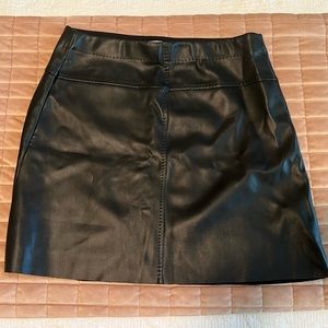 Max Studio vegan leather mini skirt. Worn once/like new. Large